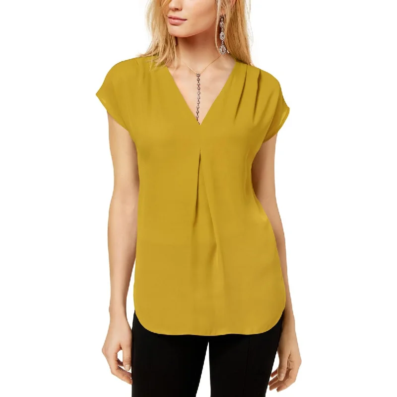 INC Womens Office Wear Cap Sleeves Blouse