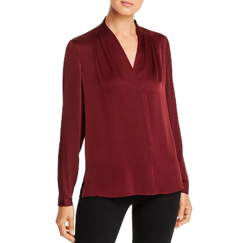 Kobi Halperin Womens Nellie Silk Surplice Blouse