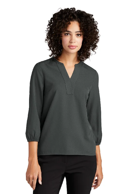 MERCER+METTLE Women's Stretch Crepe 3/4-Sleeve Blouse MM2011