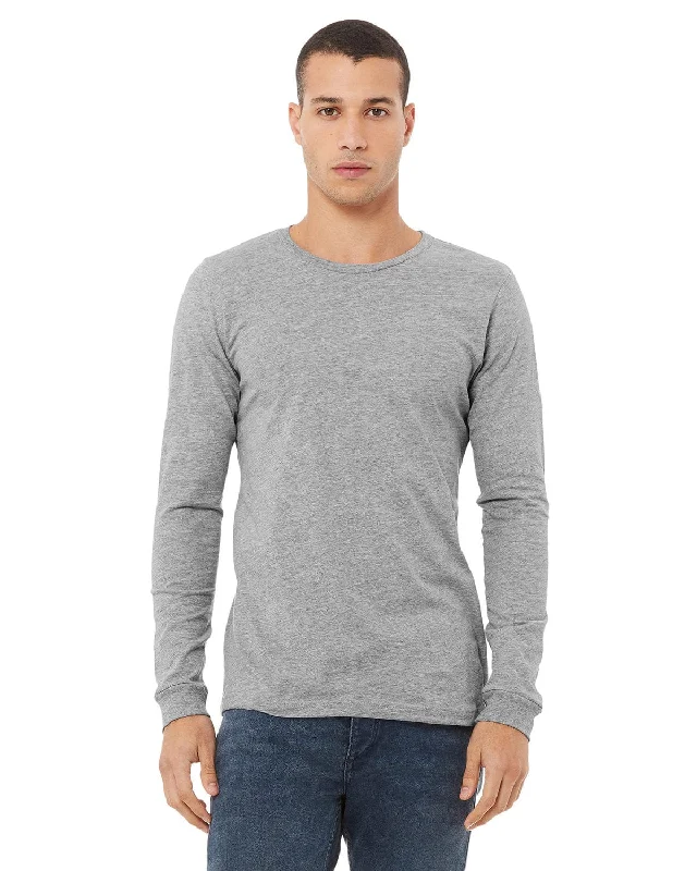 Bella+Canvas Long Sleeve Jersey T-Shirt | Athletic Heather