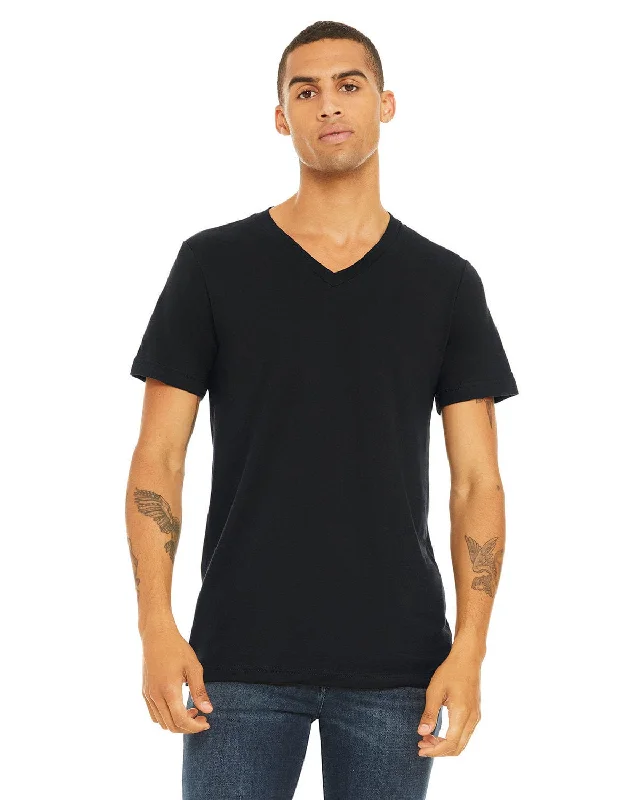 Bella+Canvas Unisex V-Neck T-Shirt | Vintage Black