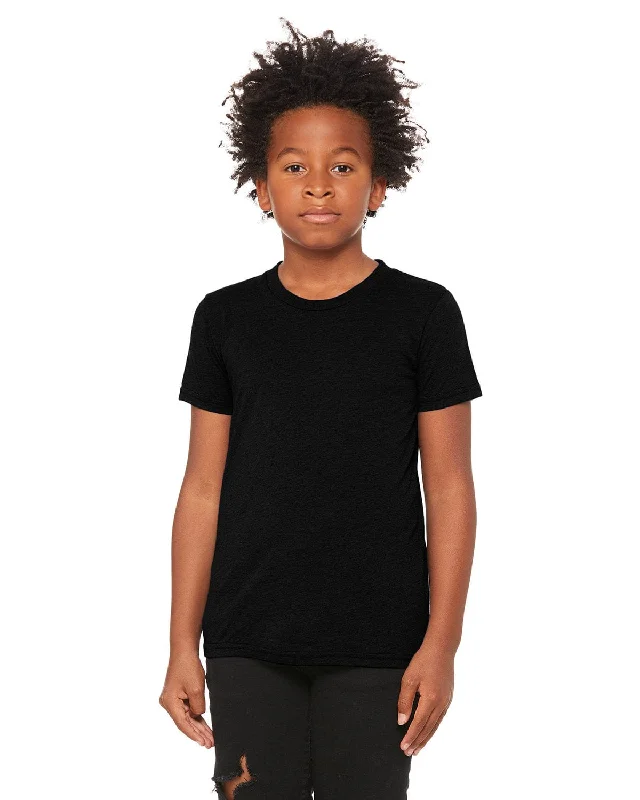 Bella+Canvas Youth Triblend Short Sleeve T-Shirt | Solid Blk Trblnd