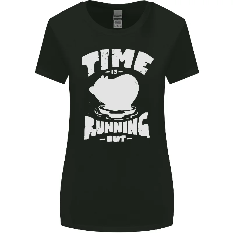 Climate Change Time Running Out Womens Wider Cut T-Shirt