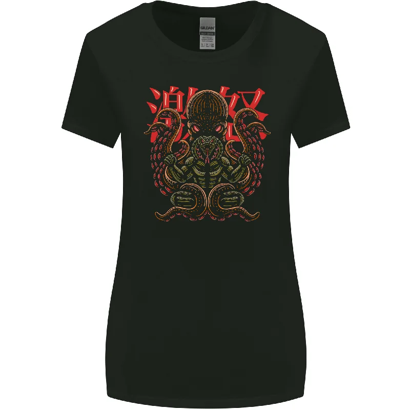 Cobra and Octopus Snake Japan Womens Wider Cut T-Shirt