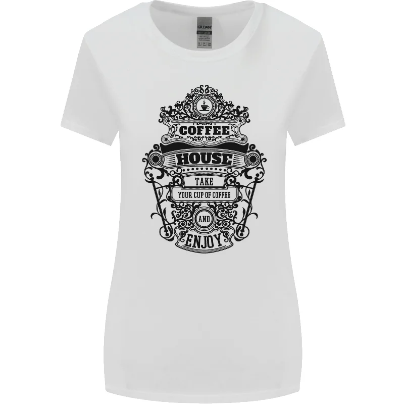 Coffee House Womens Wider Cut T-Shirt