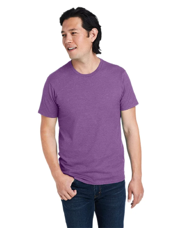 Hanes Combed Cotton T-Shirt | Purple Rain Hthr