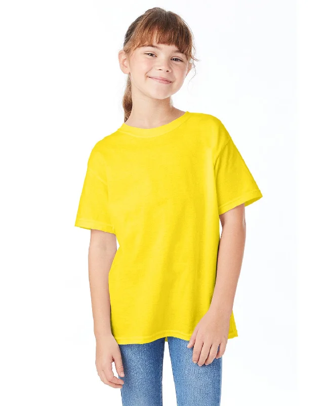 Hanes Youth ComfortSoft T-Shirt | Athletic Yelllow