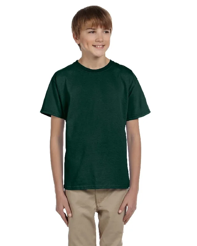 Hanes Youth Heavyweight 50/50 T-Shirts | Deep Forest