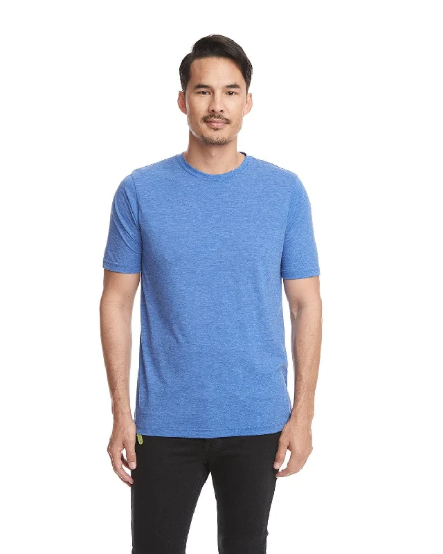 Next Level Mens Poly/Cotton Short Sleeve Crew T-Shirt | Royal