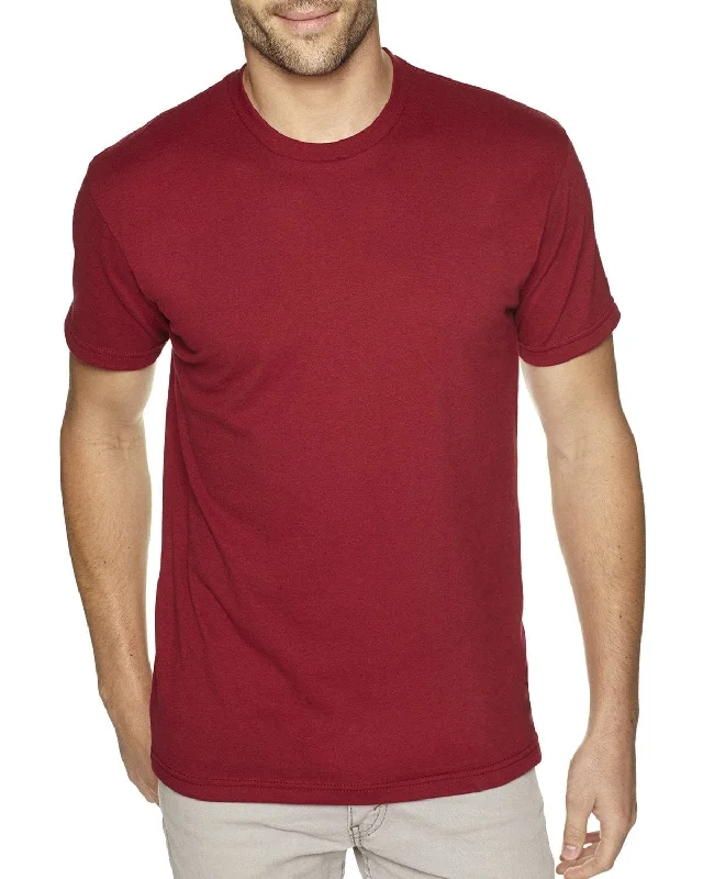 Next Level Mens Sueded T-Shirt | Cardinal