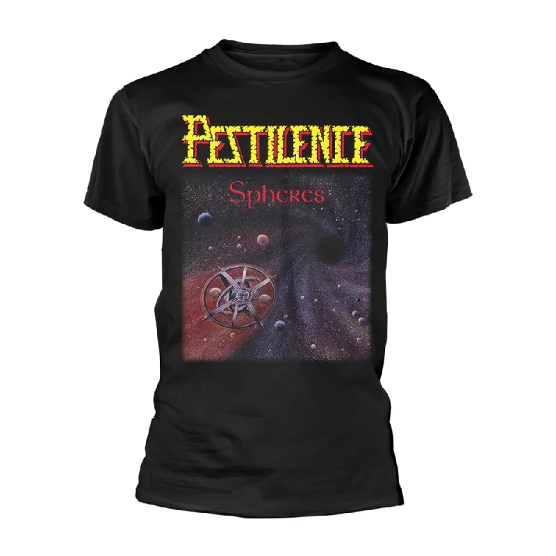 Pestilence Unisex T-shirt: Spheres (back print)