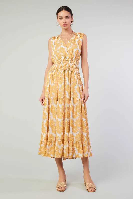 Daisy Jacquard Maxi Dress