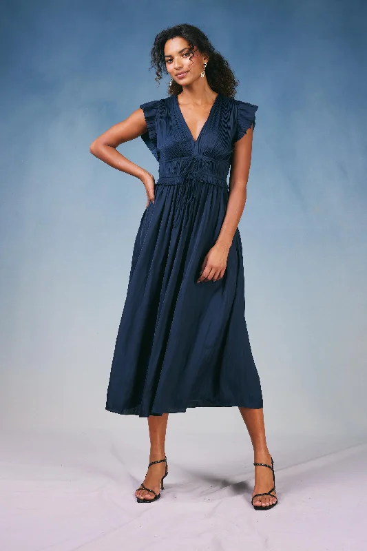 Mara Pleated Maxi Dress