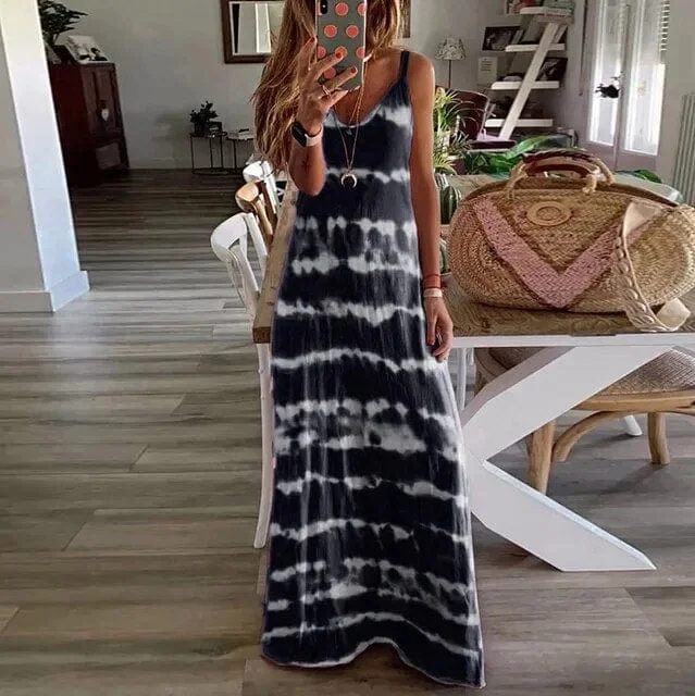 Sleeveless Casual Loose Maxi Dress