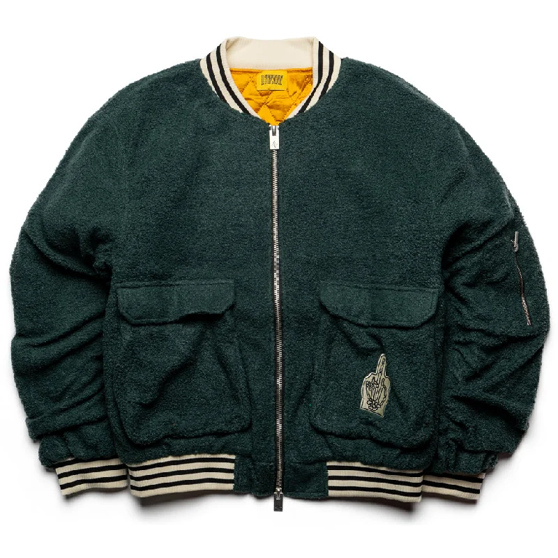 Diet Starts Monday Panther Bomber Jacket - Green