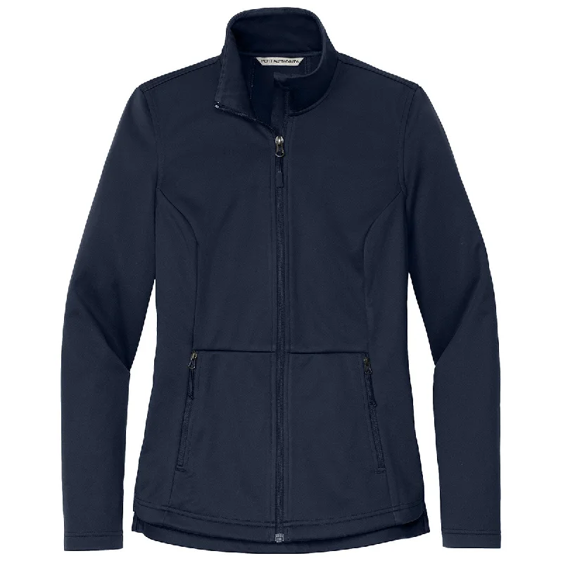 Port Authority Women's True Navy Flexshell Jacket