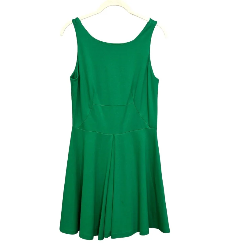 Amanda Uprichard Kelly Green Fit And Flare Sleeveless Mini Dress Size Medium