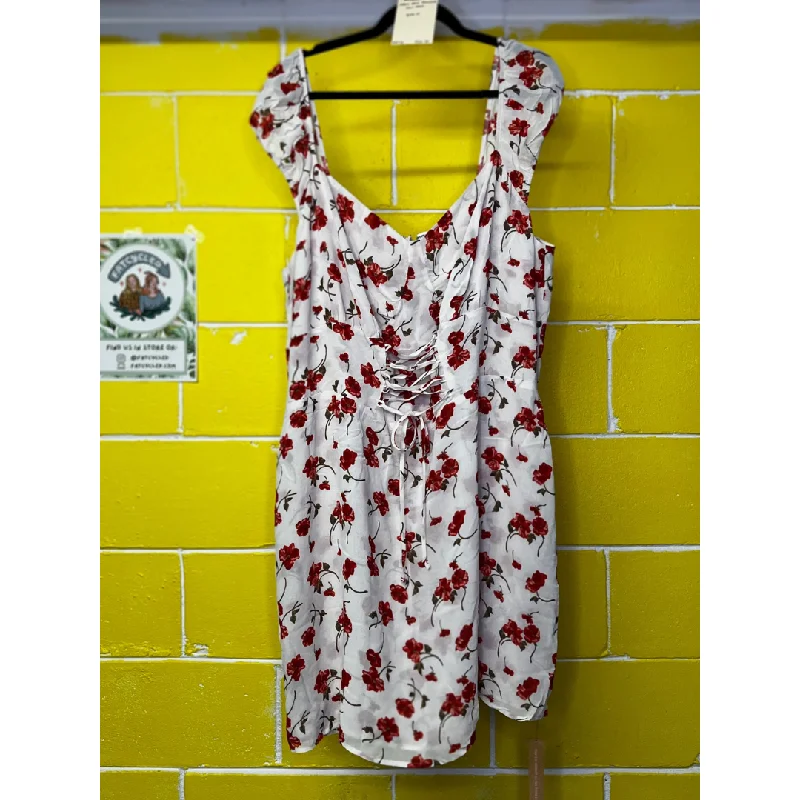 floral baby doll mini dress - 24