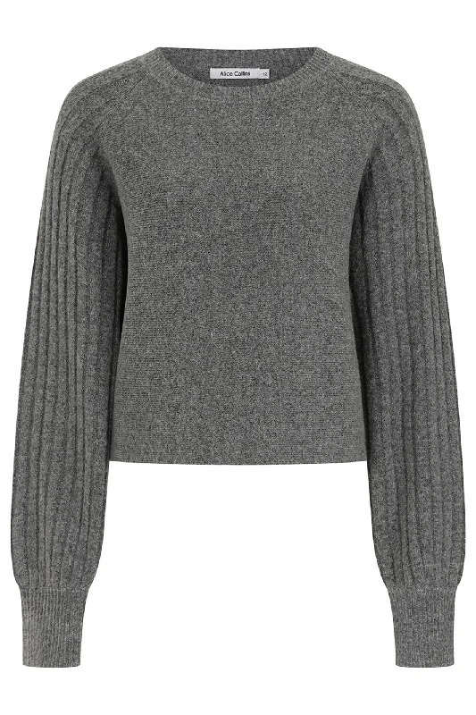 Alice Collins 033A266 A Charcoal Grey Ada Jumper