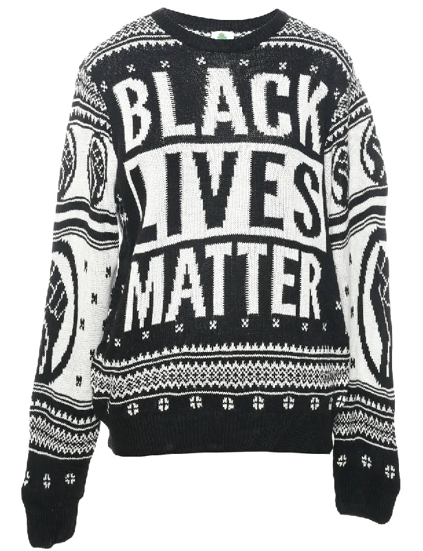 Black Christmas Jumper - L