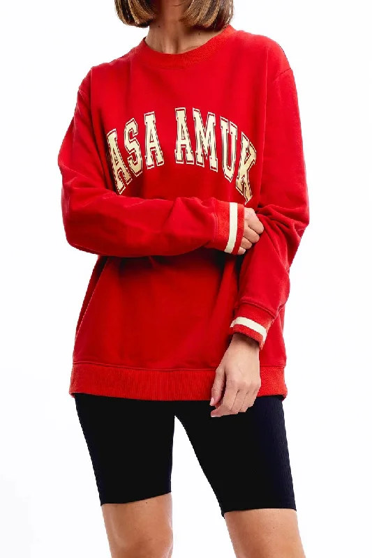 Casa Amuk WOMENS LIMITED EDITION VINTAGE JUMPER - RED