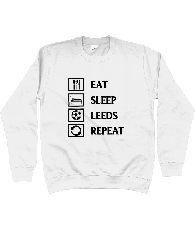 Eat, Sleep, Leeds, Repeat Jumper Women