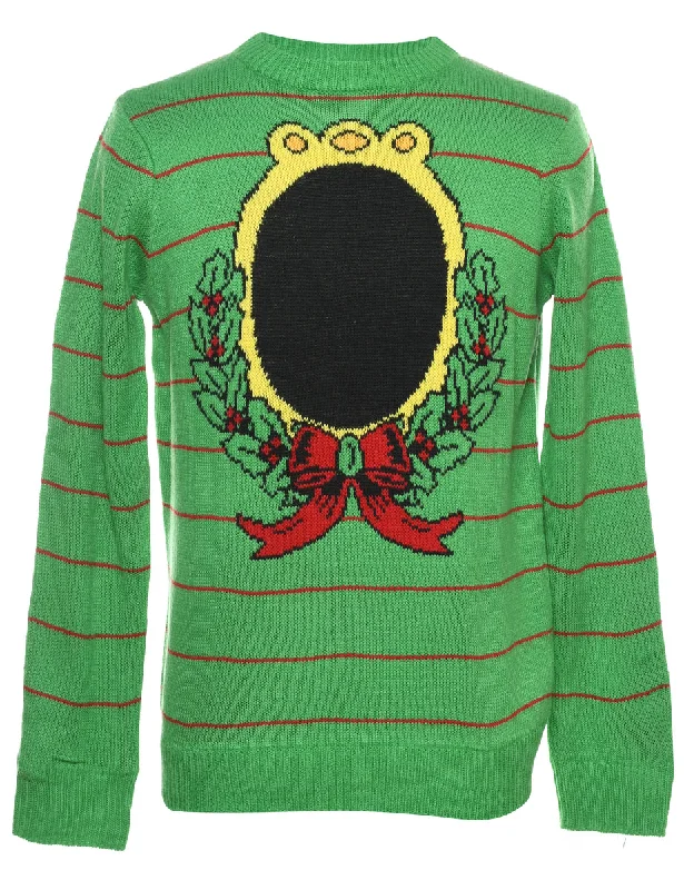 Green Christmas Jumper - M