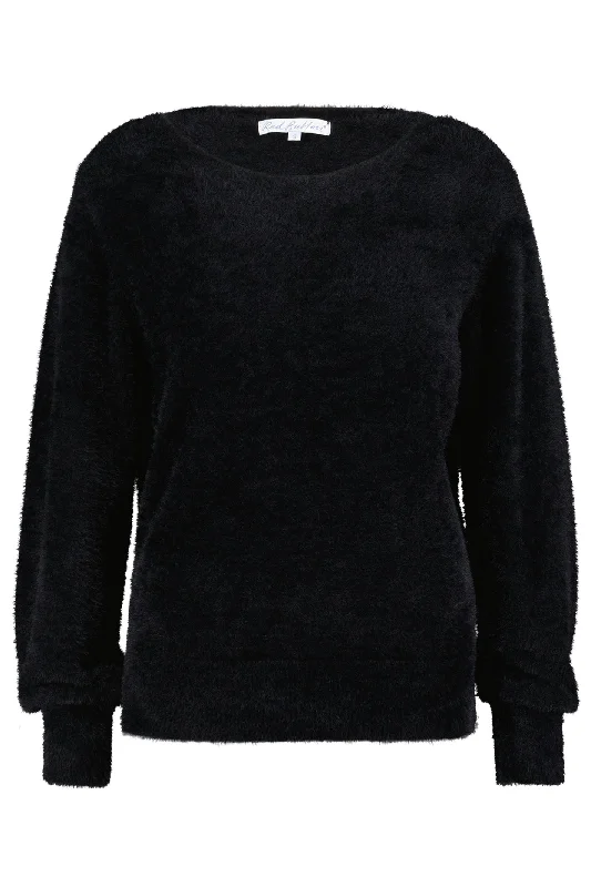 Red Button SRB4342 Bodi Fluffy Jumper Black