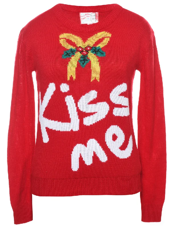 Red Christmas Jumper - S