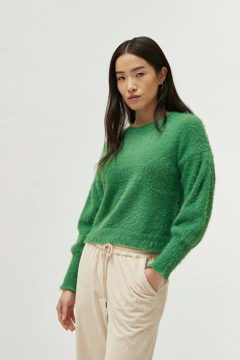 Soft Fluffy Jumper Green