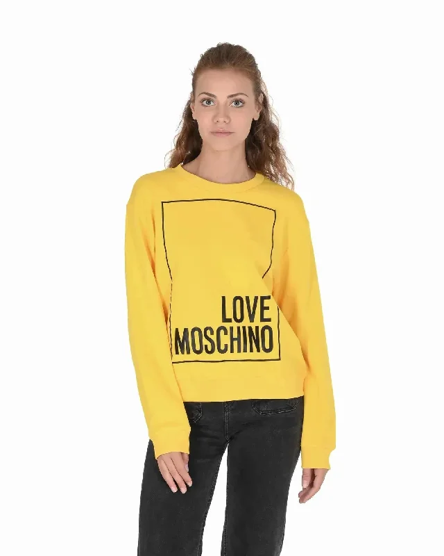 Love Moschino Cotton Sweatshirt with Inlay Detail - 38 EU