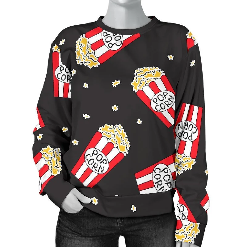 Popcorn Print Pattern Women's Sweatshirt