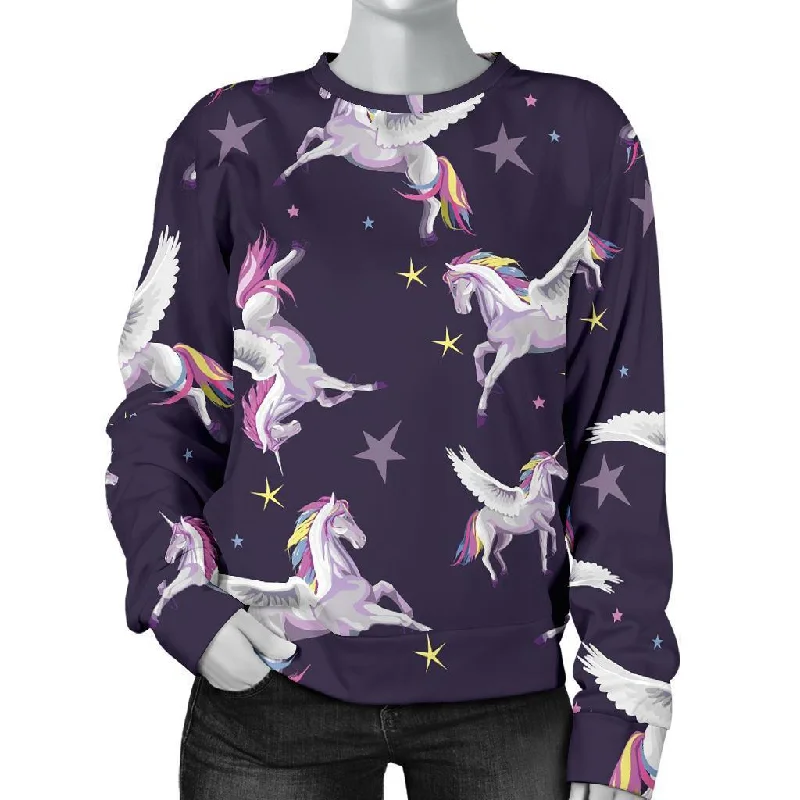 Print Pattern Unicorn Women's Sweatshirt