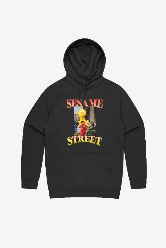 Sesame Street Rap Hoodie - Black