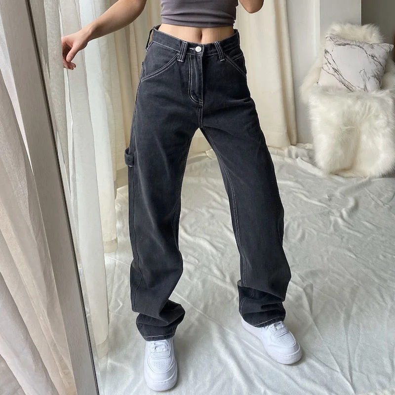 Large Size Straight pants