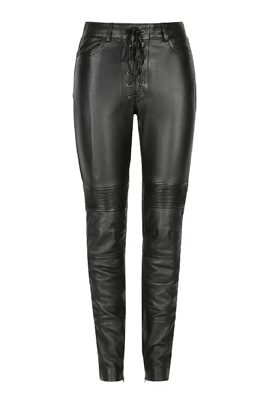 Belle Noir Women's Leather Pants