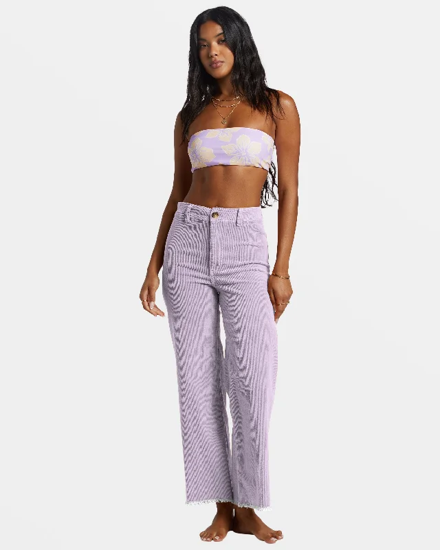 Free Fall Wide-Leg Corduroy Pants - Tulip