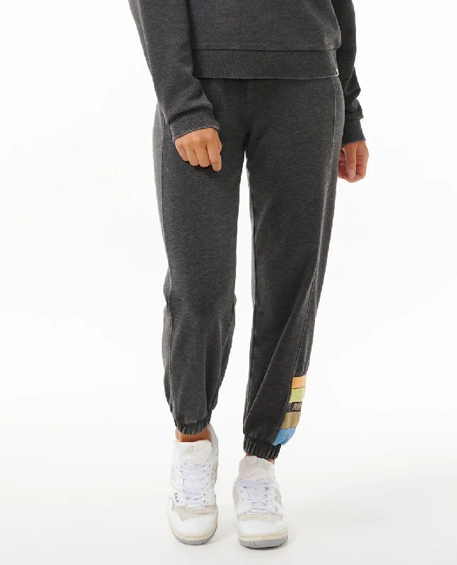 High Tide Track Pants - Washed Black