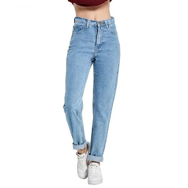 Vintage High Waist loose cowboy pants