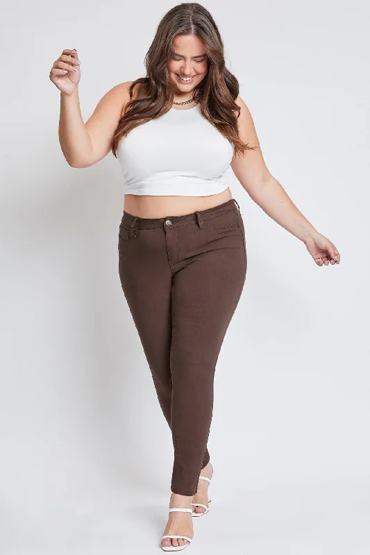 Women´s Plus Hyperstretch Skinny  Pants, Cocoa