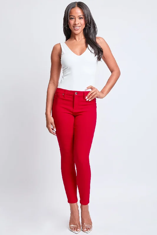 Women's Hyperstretch Skinny Pants, Ruby Red