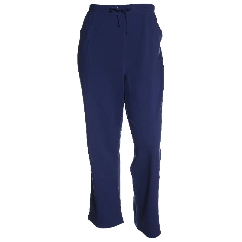 Karen Scott Blue Pull On Drawstring Active Pants