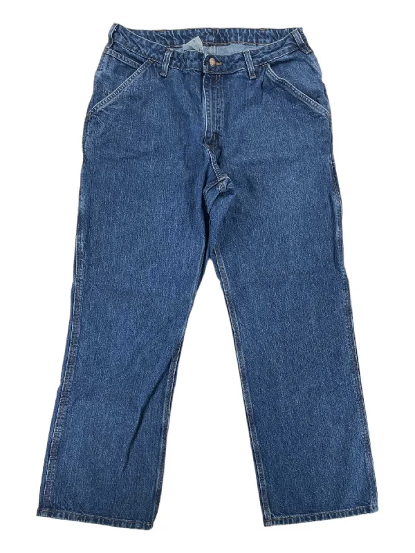 Womens Washed Denim Dungaree Pants