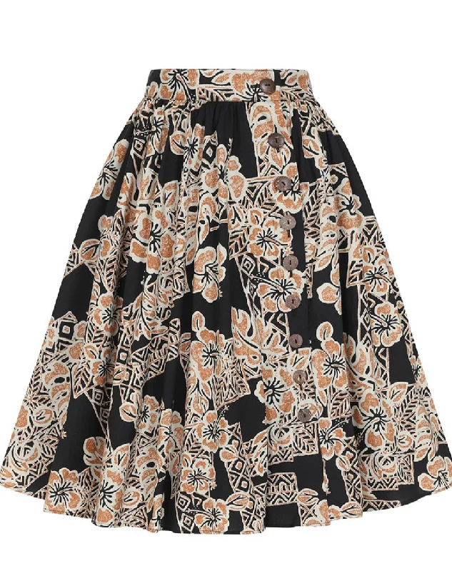 Dominique Tiki Swing Skirt