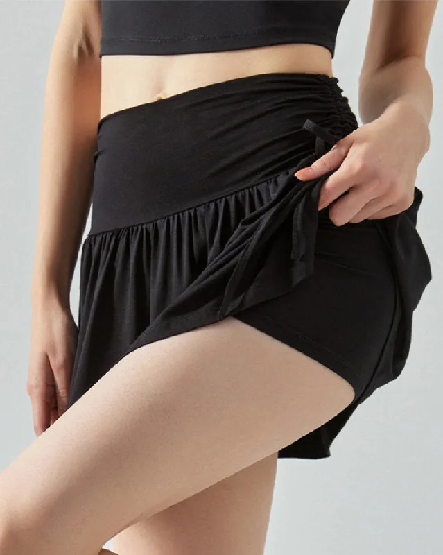 French Sun Tennis Skirt in Black