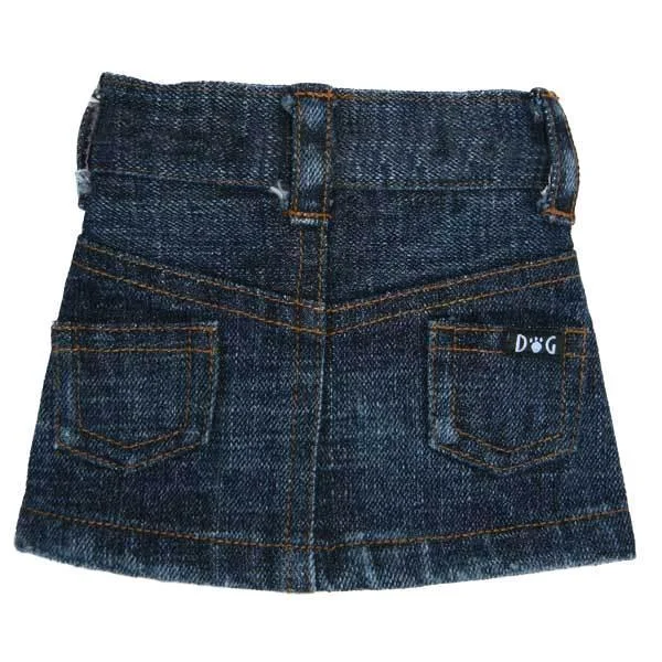 Jane Denim Dog Skirt Medium