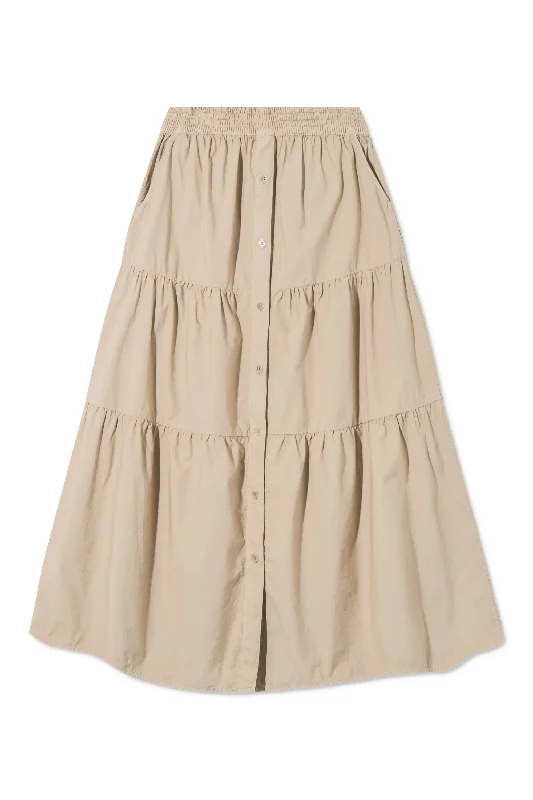 PHI GMTD SKIRT BEIGE