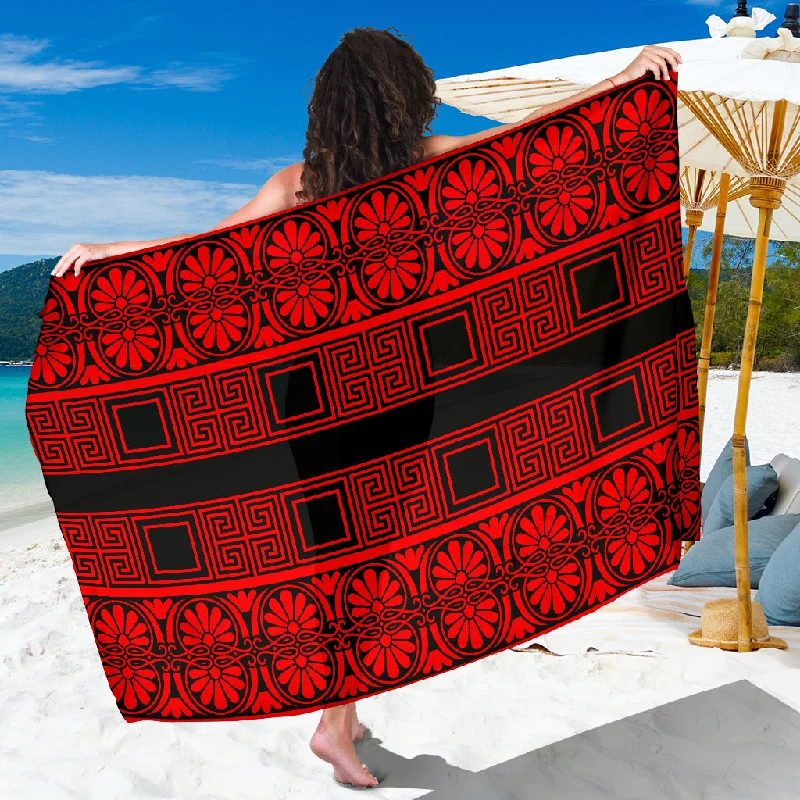 Sarong Black & Red