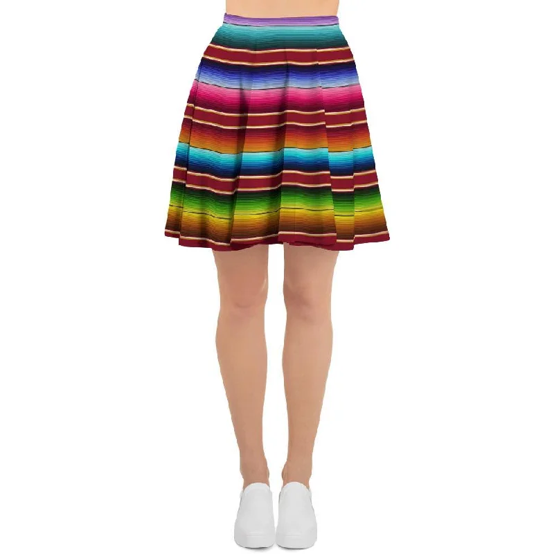 Serape Baja Print Women's Skirt