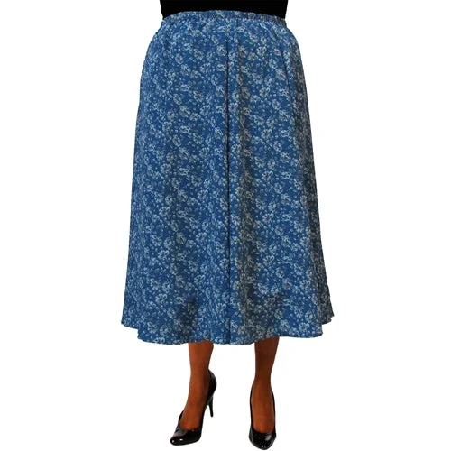 Sigrid Teal 8-Gore Plus Size Skirt